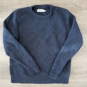 Huckberry Wellen recycled wool diamond sweater - M